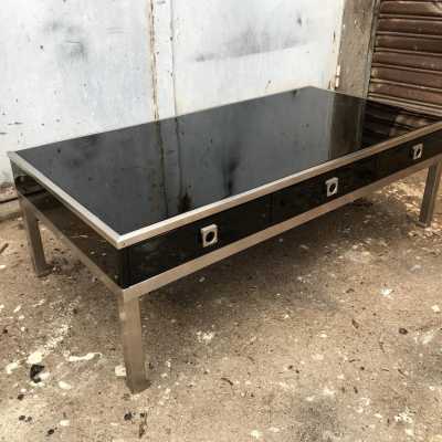 lacquer table guy lefèvre maison jansen 1970