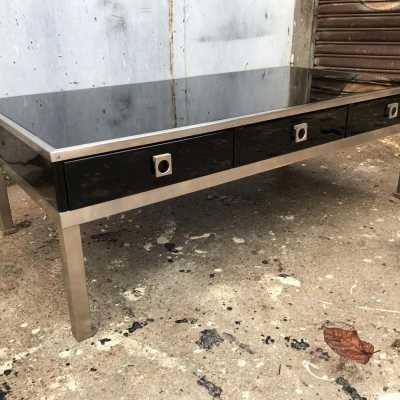 lacquer table guy lefèvre maison jansen 1970