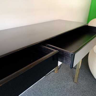 console lacquer guy lefevre maison jansen 1970