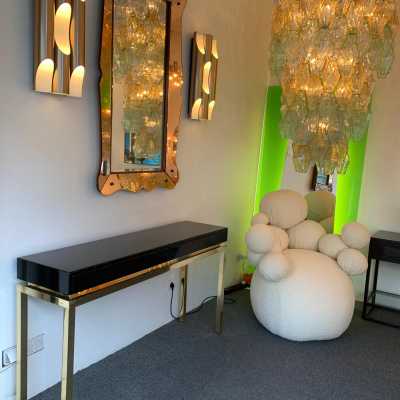 console lacquer guy lefevre maison jansen 1970