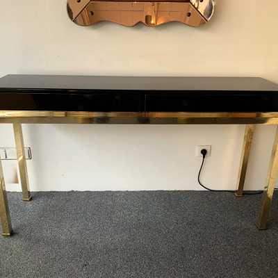 console lacquer guy lefevre maison jansen 1970