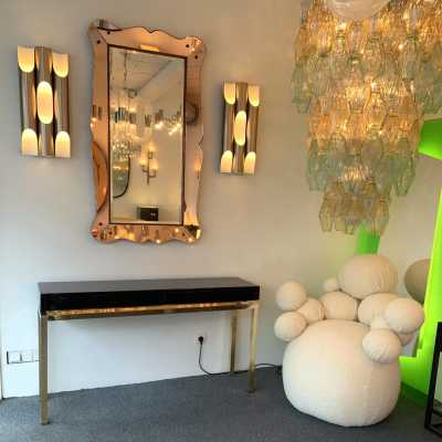 console lacquer guy lefevre maison jansen 1970