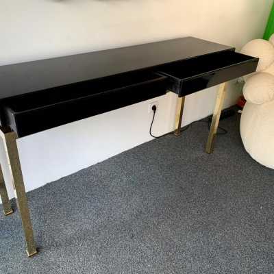 console lacquer guy lefevre maison jansen 1970