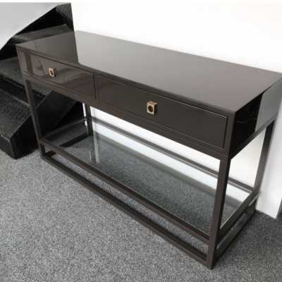 console lacquer guy lefevre maison jansen 1970