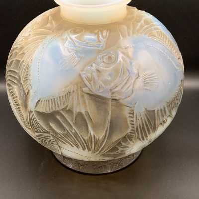 opalescent and patinated vase