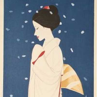 Woodcut by Keiichi Takasawa