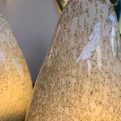 Murano glass pair lamps la murrina italy 1970