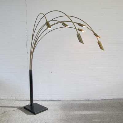 Arc floor lamp arco brass italy 1970
