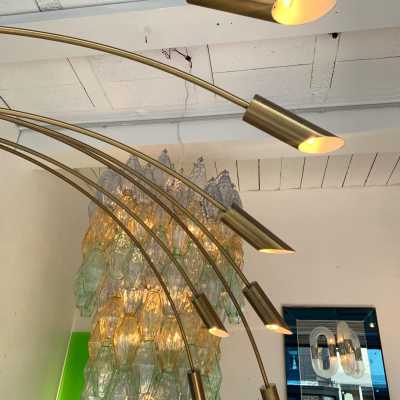 Arc floor lamp arco brass italy 1970