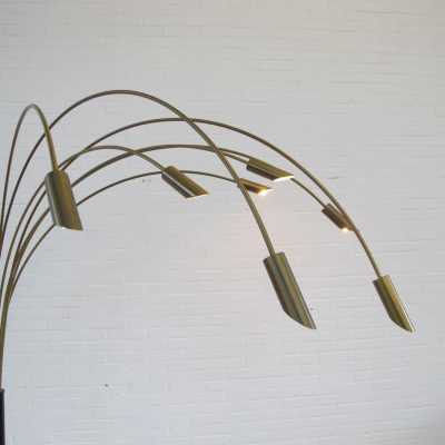 Arc floor lamp arco brass italy 1970