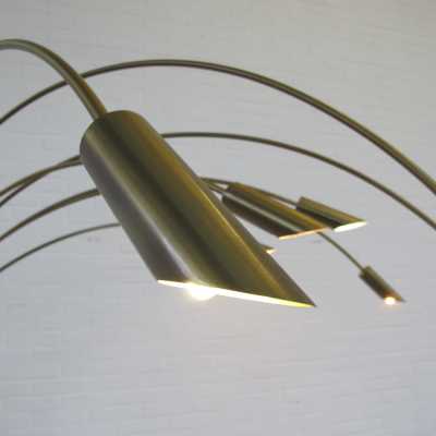 Arc floor lamp arco brass italy 1970