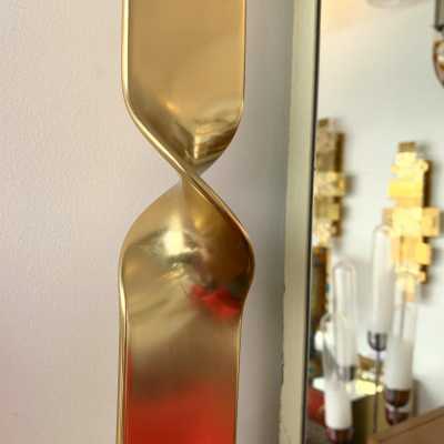 brass mirror luciano frigerio italy 1970