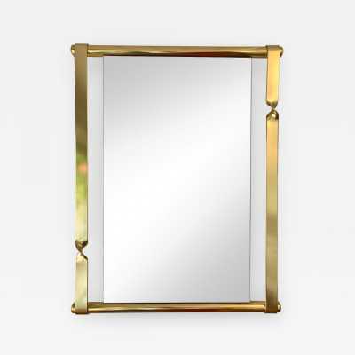 brass mirror luciano frigerio italy 1970