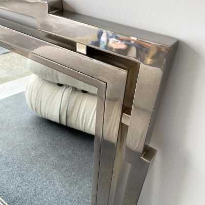 chrome metal mirror mario sabot willy rizzo 1970