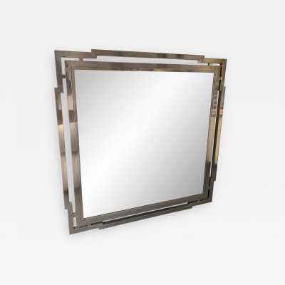 chrome metal mirror mario sabot willy rizzo 1970