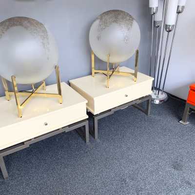 tables lacquer mario sabot willy rizzo metal 1970