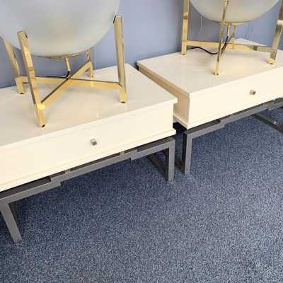 tables lacquer mario sabot willy rizzo metal 1970