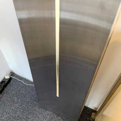 stainless steel wall lights claude parent michel boyer 1970