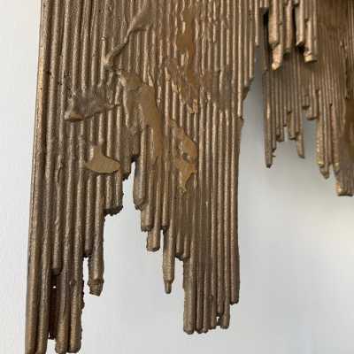 pair of henri fernandez bronze sconces 1970