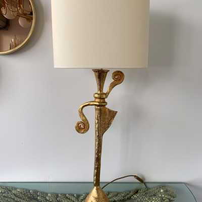 Pair of bronze lamps fondica stone casenove style 1980 1990