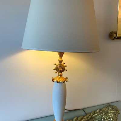 lamps pair bronze pierre casenove fondica france 1990 1980