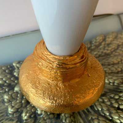 lamps pair bronze pierre casenove fondica france 1990 1980