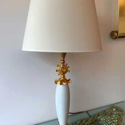 lamps pair bronze pierre casenove fondica france 1990 1980