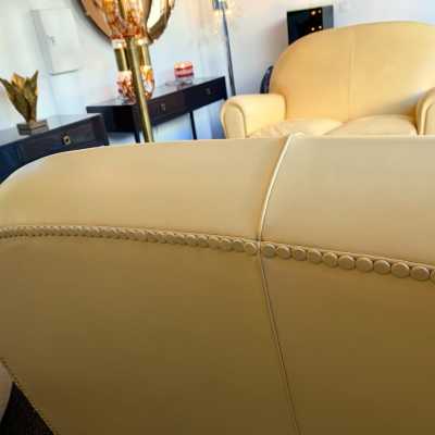 sofa club pair vanity poltrona frau italy 1980