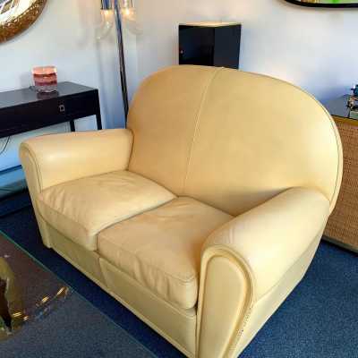 sofa club pair vanity poltrona frau italy 1980