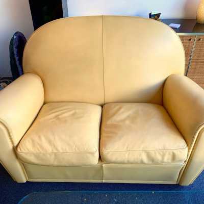 sofa club pair vanity poltrona frau italy 1980