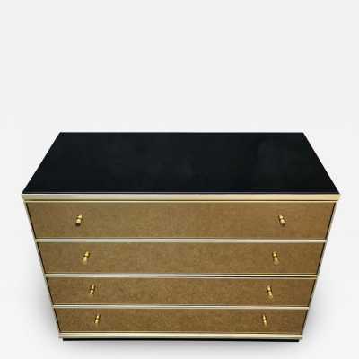 renato zevi brass mirror chest of drawers italy 1970