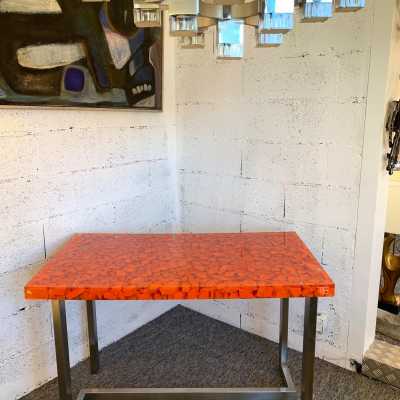 fractal resin console desk