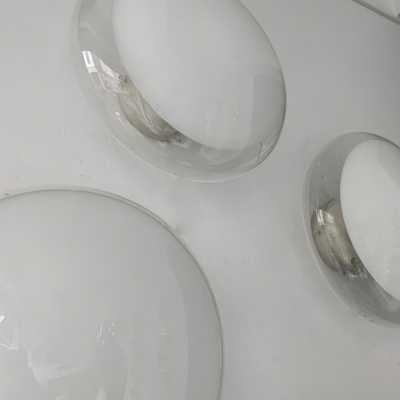 Murano glass sconces Roberto Pamio Leucos Italy 1970