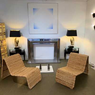 armchairs rattan armchairs tito agnoli bonacina italy 1960 1980