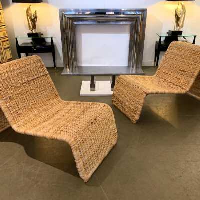 armchairs rattan armchairs tito agnoli bonacina italy 1960 1980