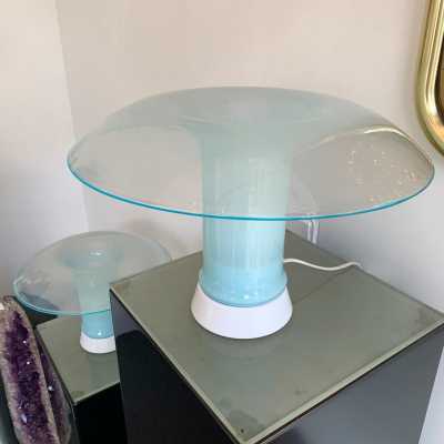 Pair lamps murano glass carlo nason selenova italy 1970