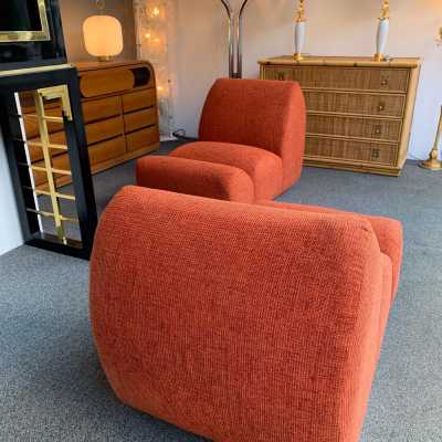 fireside chairs paloa armchairs emilio guarnacci italy 1970