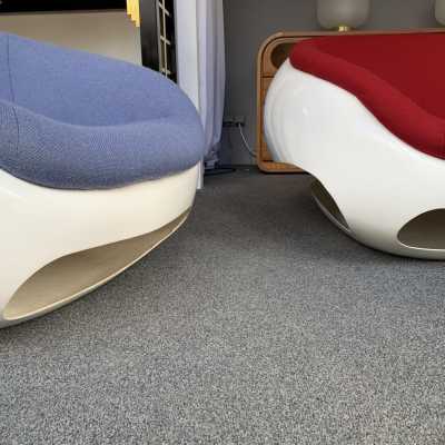 armchairs pod mario sabot pierre cardin fiberglass italy 1970
