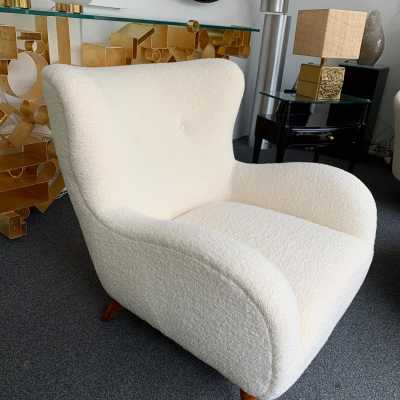 armchairs in curly wood melchiorre bega italy 1950 1960