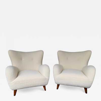 armchairs in curly wood melchiorre bega italy 1950 1960