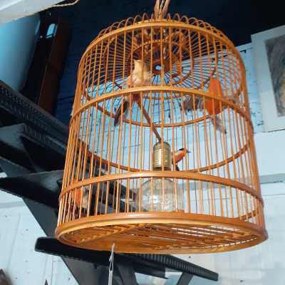 bamboo cage hanger