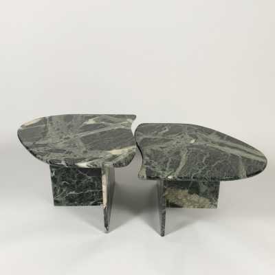 Green marble coffee table