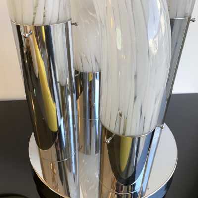 Murano glass metal lamp aldo carlo nason mazzega italy 1970