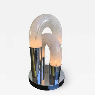 Murano glass metal lamp aldo carlo nason mazzega italy 1970