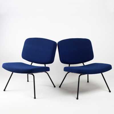 Pair of CM 190 low chairs by Pierre Paulin