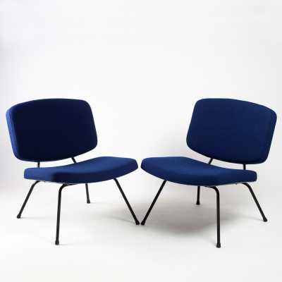 Pair of CM 190 low chairs by Pierre Paulin