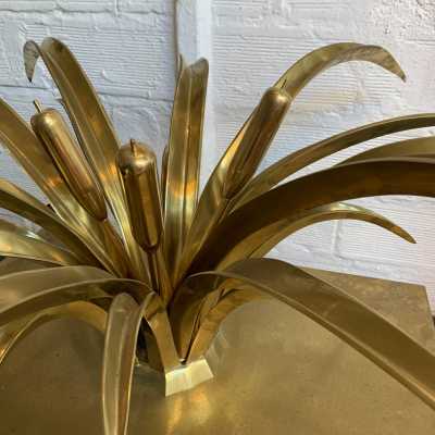 gilt bronze coffee table maison jansen Christian Techoueyres France 1970
