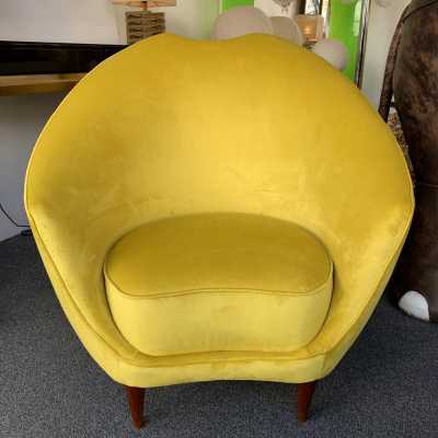 pair armchairs federico munari italy 1950 1960