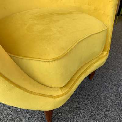 pair armchairs federico munari italy 1950 1960