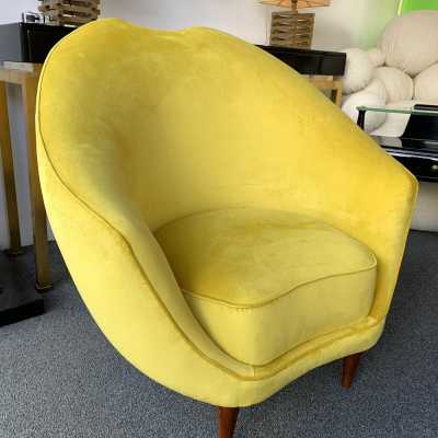 pair armchairs federico munari italy 1950 1960